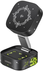 Ładowarka Ugreen Ładowarka indukcyjna Qi2 2w1 Genshin Impact Series do Iphone, AirPods, 25W + kabel USB-C 1m 2