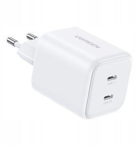 Ładowarka Ugreen Ładowarka Dual USB-C GaN 45W X526 (biały) 2