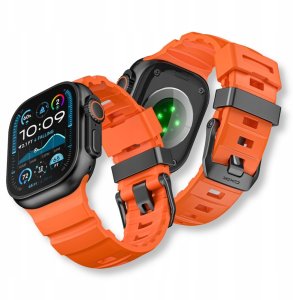 Yaxo Pasek do Apple Watch Rugged Evo Sport Band 44/45/46/49 mm Magma Orange 5