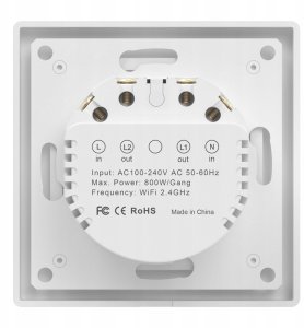 Avatto Dotykowy włącznik światła WiFi Avatto TS20-EU-W2 3