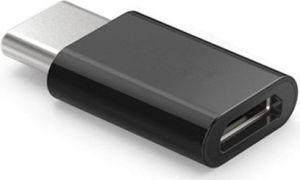 Adapter USB Savio USB-C - microUSB Czarny  (SAVIO AK-31) 1