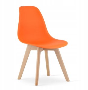 Leobert Krzesło KITO orange / noga z drewna naturalnego x 3 2