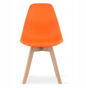 Leobert Krzesło KITO orange / noga z drewna naturalnego x 3 3