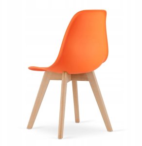 Leobert Krzesło KITO orange / noga z drewna naturalnego x 3 6