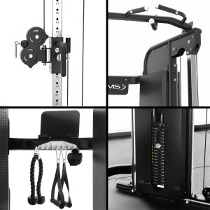HMS Brama do ćwiczeń ARES PRO z wyciągiem i stosem 290 kg 15