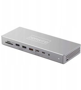 Stacja Dokująca Hub USB-C 16w1 2x HDMI 4K 60Hz Display Port 1.4 USB SD Jack 14