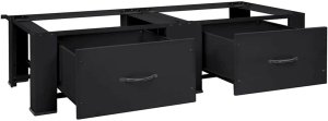 Pralka vidaXL Podstawka na Pralkę 2 pcs Czarny 64 x 55 x 32.5 cm Stal 3