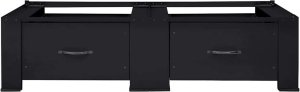 Pralka vidaXL Podstawka na Pralkę 2 pcs Czarny 64 x 55 x 32.5 cm Stal 4