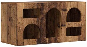 vidaXL Szafka pod telewizor Stare drewno 80 x 35 x 40 cm 2