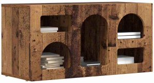 vidaXL Szafka pod telewizor Stare drewno 80 x 35 x 40 cm 3