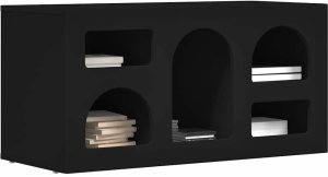 vidaXL Szafka pod telewizor czarna 80 x 35 x 40 cm 3