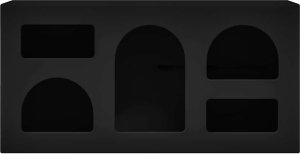 vidaXL Szafka pod telewizor czarna 80 x 35 x 40 cm 5