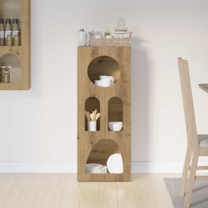 vidaXL Bufet Dąb rzemieślniczy 40 x 35 x 100.5 cm 4