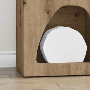 vidaXL Bufet Dąb rzemieślniczy 40 x 35 x 100.5 cm 5