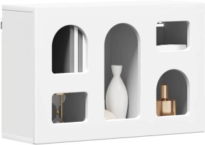 vidaXL Szafka wisząca Biały 60 x 20 x 40 cm Materiał drewniany 3