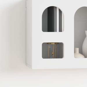 vidaXL Szafka wisząca Biały 60 x 20 x 40 cm Materiał drewniany 5