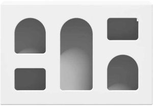 vidaXL Szafka wisząca Biały 60 x 20 x 40 cm Materiał drewniany 6