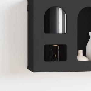 vidaXL Szafka wisząca czarny 60 x 20 x 40 cm materiał z drewna pochodzenia 5