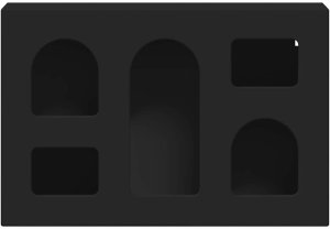 vidaXL Szafka wisząca czarny 60 x 20 x 40 cm materiał z drewna pochodzenia 6