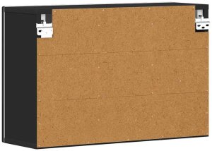 vidaXL Szafka wisząca czarny 60 x 20 x 40 cm materiał z drewna pochodzenia 8