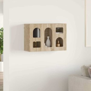 vidaXL Szafka wisząca z półką Dąb Sonoma 60 x 20 x 40 cm 4