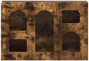 vidaXL Wisząca szafka z półką z wędzonego dębu 60 x 20 x 40 cm 6