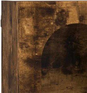 vidaXL Wisząca szafka z półką z wędzonego dębu 60 x 20 x 40 cm 9