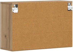 vidaXL Wisząca szafka z dębową półką rzemieślniczą 60 x 20 x 40 cm 8