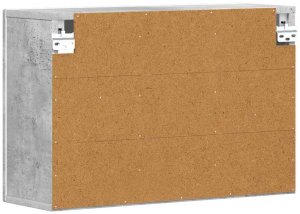 vidaXL Szafka wisząca z półką Betonowy szary 60 x 20 x 40 cm 6