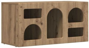 vidaXL Szafka pod telewizor Dąb rzemieślniczy 80 x 35 x 40 cm 2