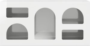 vidaXL Szafka pod telewizor Biała szafka o wysokim połysku 80 x 35 x 40 cm 5