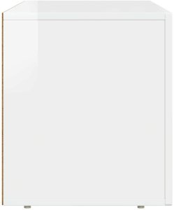 vidaXL Szafka pod telewizor Biała szafka o wysokim połysku 80 x 35 x 40 cm 6