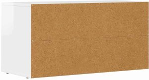 vidaXL Szafka pod telewizor Biała szafka o wysokim połysku 80 x 35 x 40 cm 7