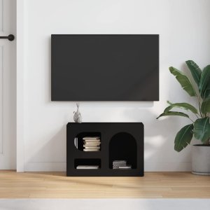 vidaXL Szafka pod telewizor czarny 60 x 35 x 40 cm 4