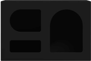 vidaXL Szafka pod telewizor czarny 60 x 35 x 40 cm 5