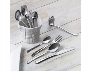 WMF 50 SZT. Sztućce nierdzewne 12 OSÓB WAVE Zestaw sałatkowy 4