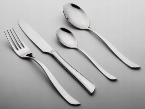 WMF 50 SZT. Sztućce nierdzewne 12 OSÓB WAVE Zestaw sałatkowy 8