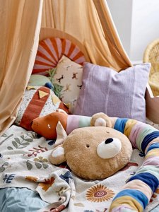 Bloomingville Charlie Bamse, Wielokolorowy, Bawełna 5