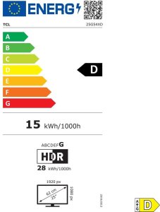 Monitor TCL Monitor 25G54 25" Full HD 2