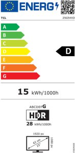 Monitor TCL Monitor 25G54 25" Full HD 7