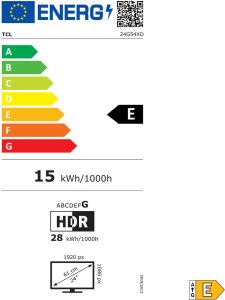 Monitor TCL Monitor 24G54 23,8" Full HD 4