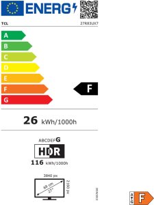 Monitor TCL Monitor 27R83U 4K Ultra HD 27" 2