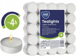 LEGO AURA Podgrzewacze Tealights Dekoracja Premium 4h 100 szt. pf10-100s 3