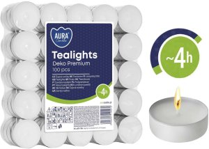 LEGO AURA Podgrzewacze Tealights Dekoracja Premium 4h 100 szt. pf10-100s 4