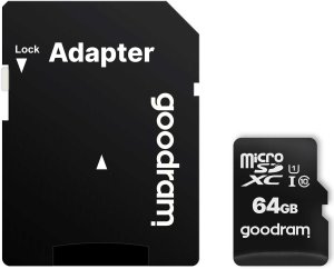GOODRAM Karta Pamięci MicroSD 64GB CL10 UHS I + Adapter 4