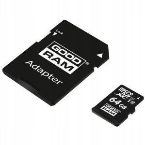 GOODRAM Karta Pamięci MicroSD 64GB CL10 UHS I + Adapter 7