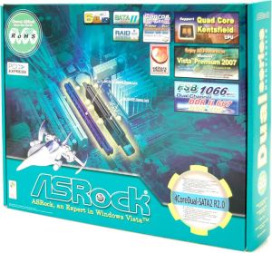 Płyta główna ASRock 4CoreDual-SATA2 R2.0 VIA PT880 Ultra Socket 775 (PCX/AGP/DZW/LAN/SATA/RAID/DDR/DDR2) 6