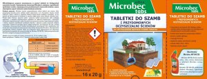 Bros Microbec ULTRA - tabletka do szamb - 16 szt. 10