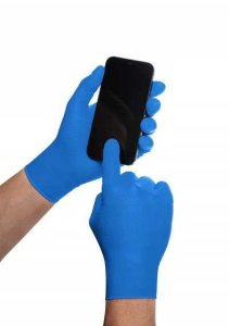 Rękawice Nitrylowe 50 szt. 9-L Gogrip Blue 3