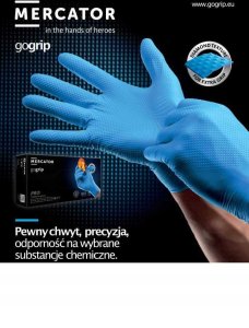 Rękawice Nitrylowe 50 szt. 9-L Gogrip Blue 6